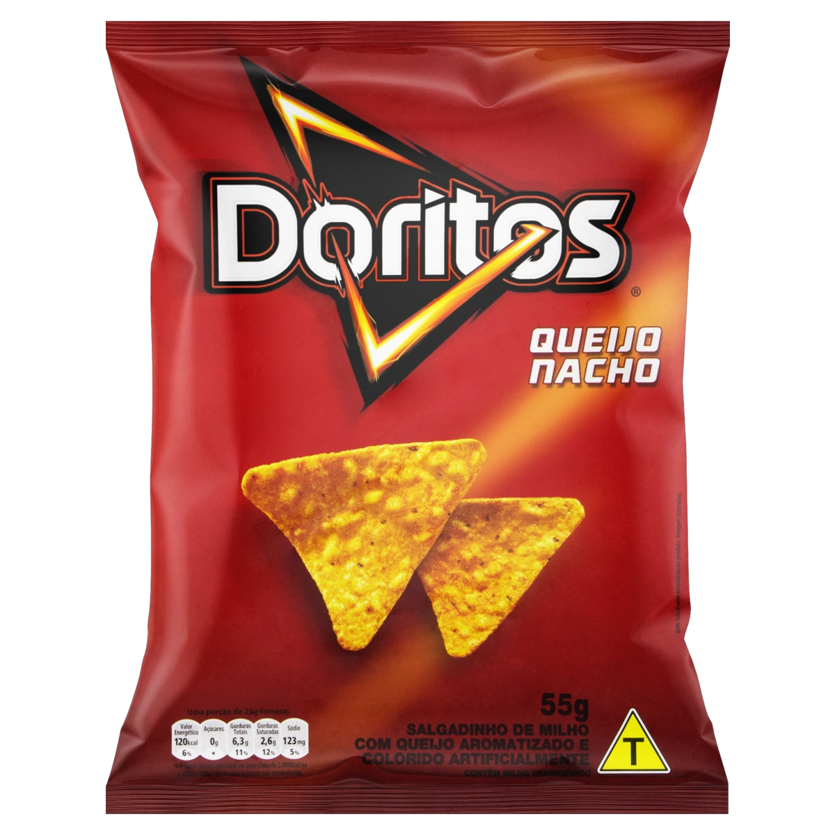 Salgadinho De Milho Queijo Nacho Doritos Pacote 55g