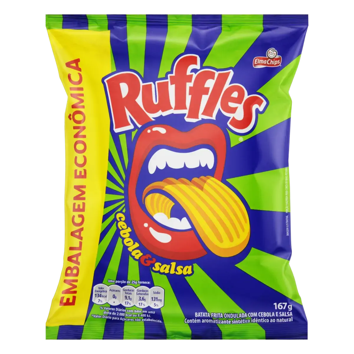 Batata Ruffles Cebola E Salsa