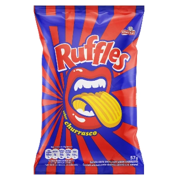 Batata Frita Ondulada Churrasco Elma Chips Ruffles Pacote 40g