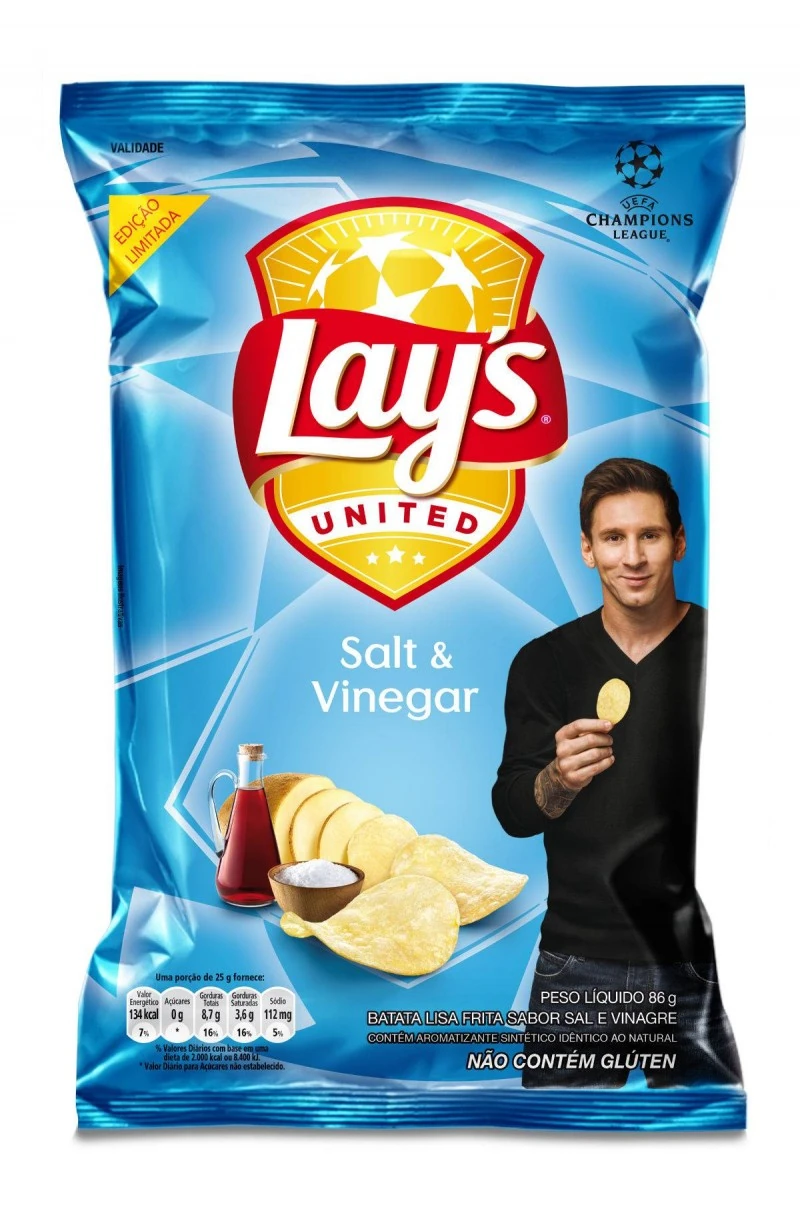 Batata Frita Lisa Sal E Vinagre Lays Pacote 86g