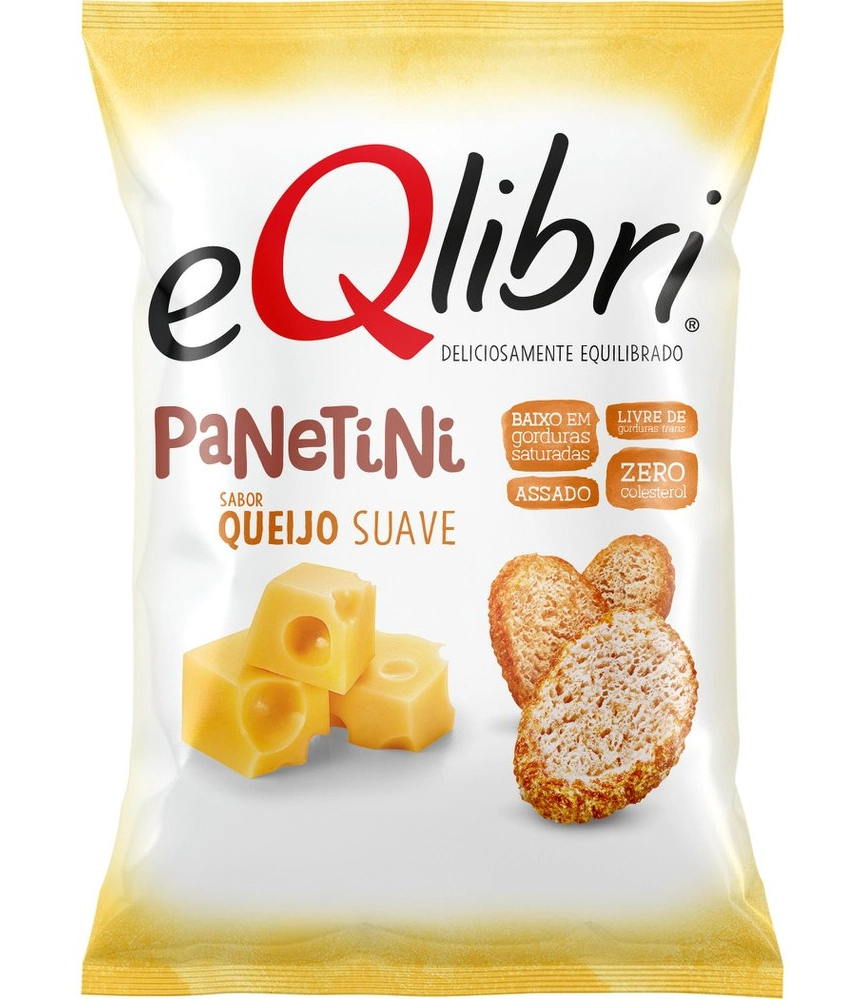 Snack De Trigo Queijo Suave Eqlibri Panetini Pacote 40g
