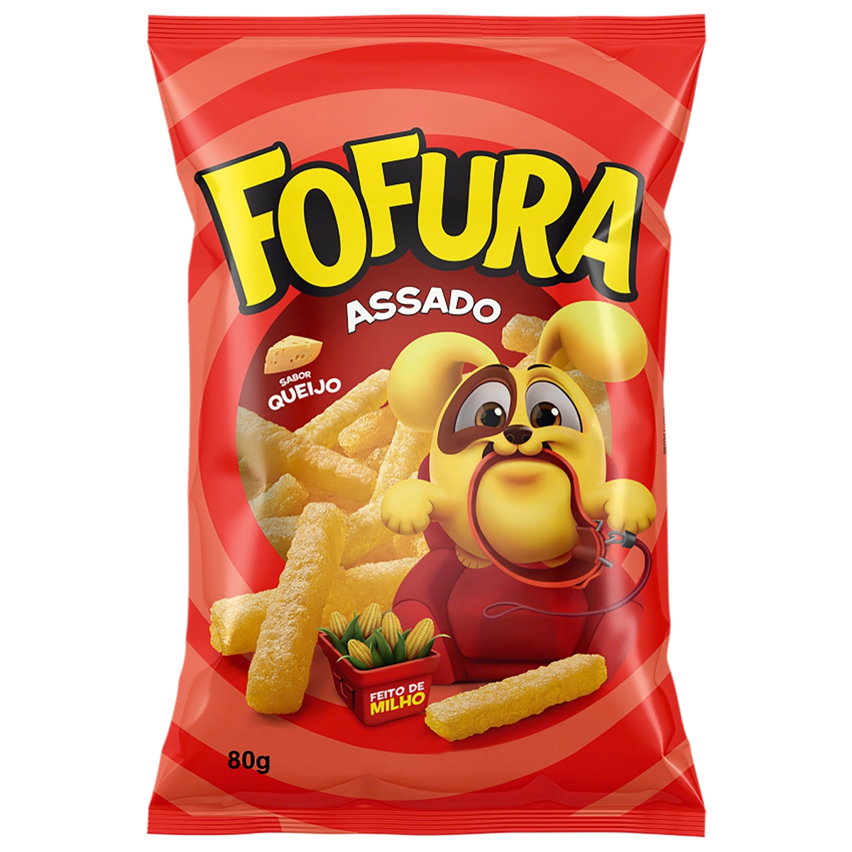 Salgadinho De Milho Queijo Fofura Pacote 80g