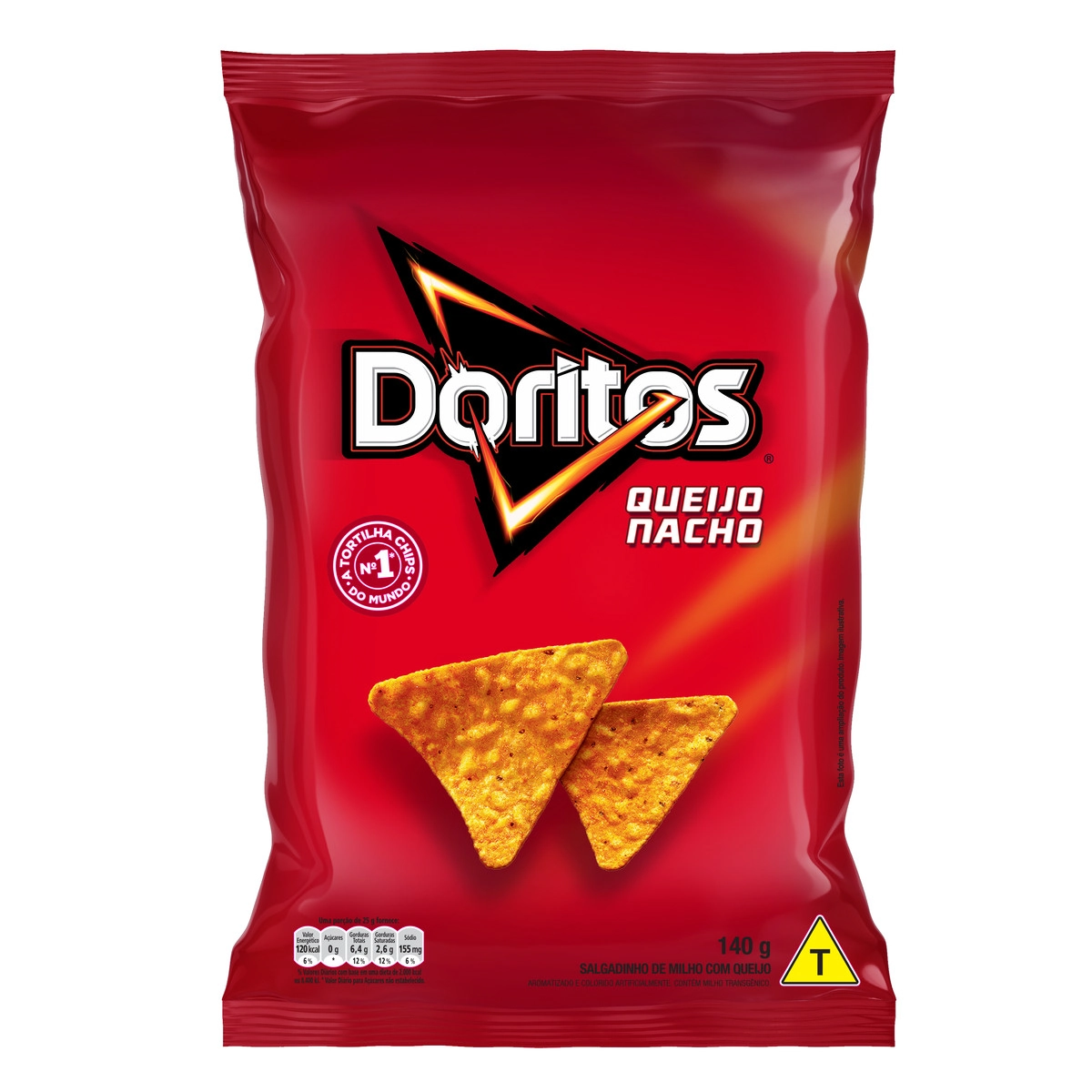 Salgadinho De Milho Queijo Nacho Doritos Pacote 140g
