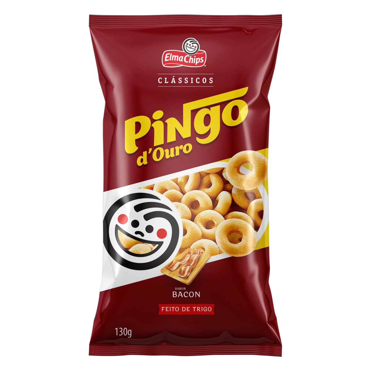 Salgadinho De Trigo Bacon Elma Chips Pingo Douro Clássicos Pacote 130g