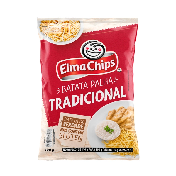 Batata Palha Tradicional Elma Chips Pacote 100g