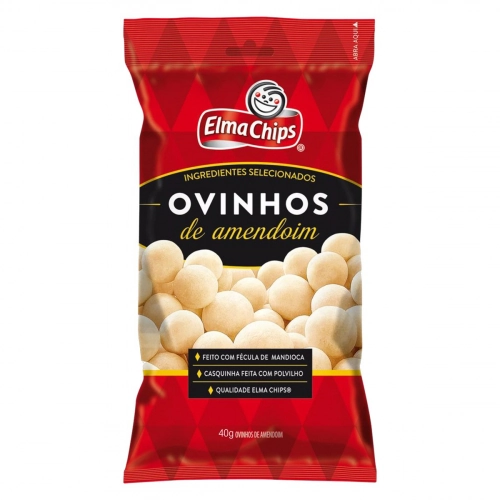Ovinhos De Amendoim Elma Chips Pacote 40g
