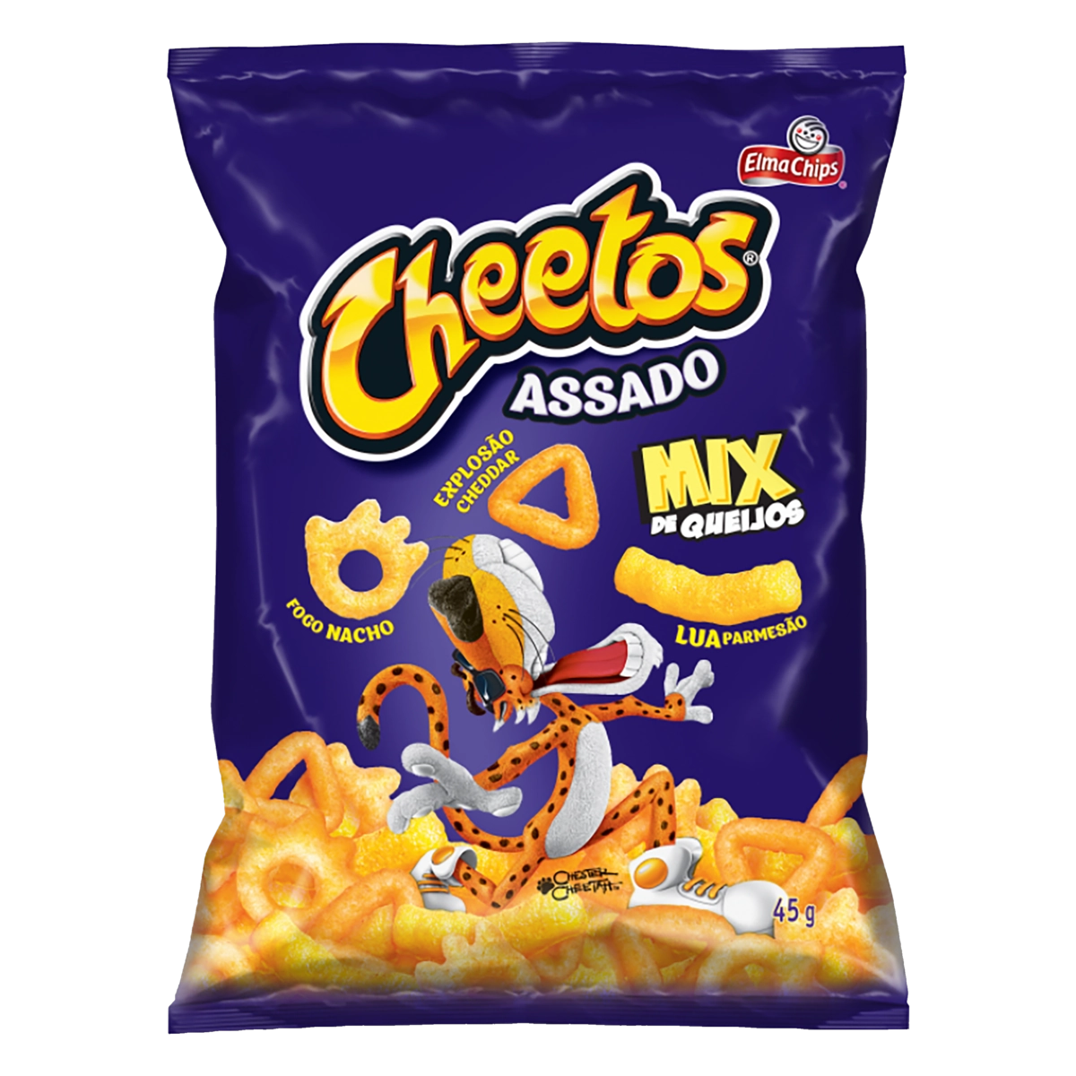 Salgadinho De Milho Mix De Queijos Elma Chips Cheetos Pacote 45g