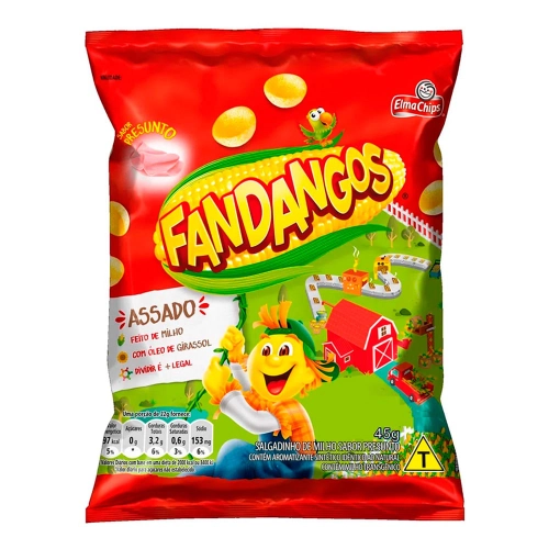 Salgadinho De Milho Presunto Elma Chips Fandangos Pacote 45g