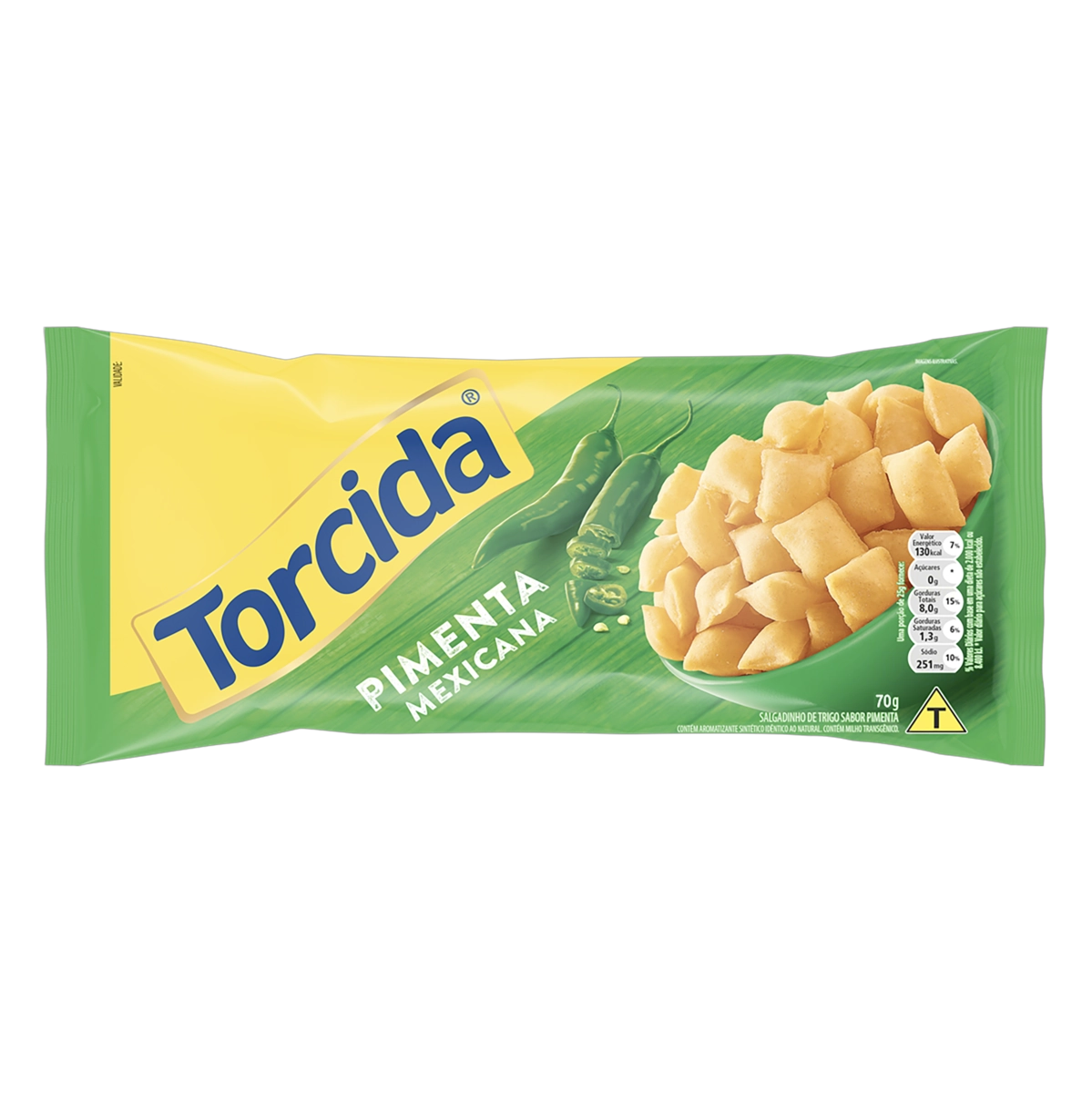 Salgadinho De Trigo Pimenta Mexicana Torcida Pacote 70g