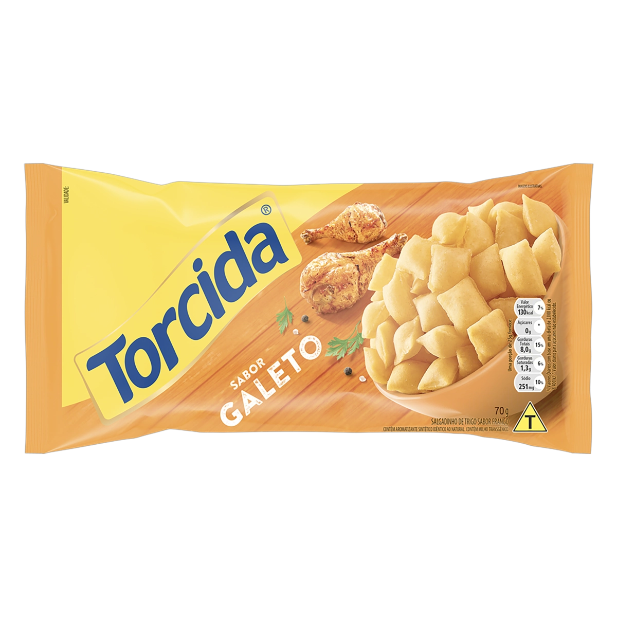 Salgadinho De Trigo Galeto Torcida Pacote 70g