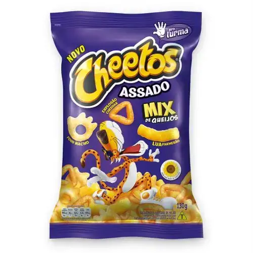 Salgadinho De Milho Mix De Queijos Elma Chips Cheetos Pacote 115g
