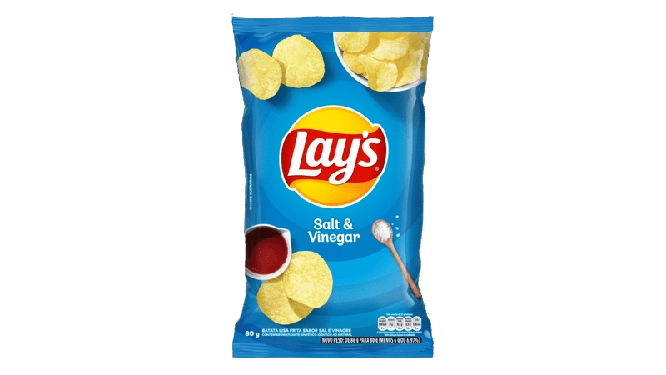 Batata Frita Lisa Salt E Vinegar Lays Pacote 80g