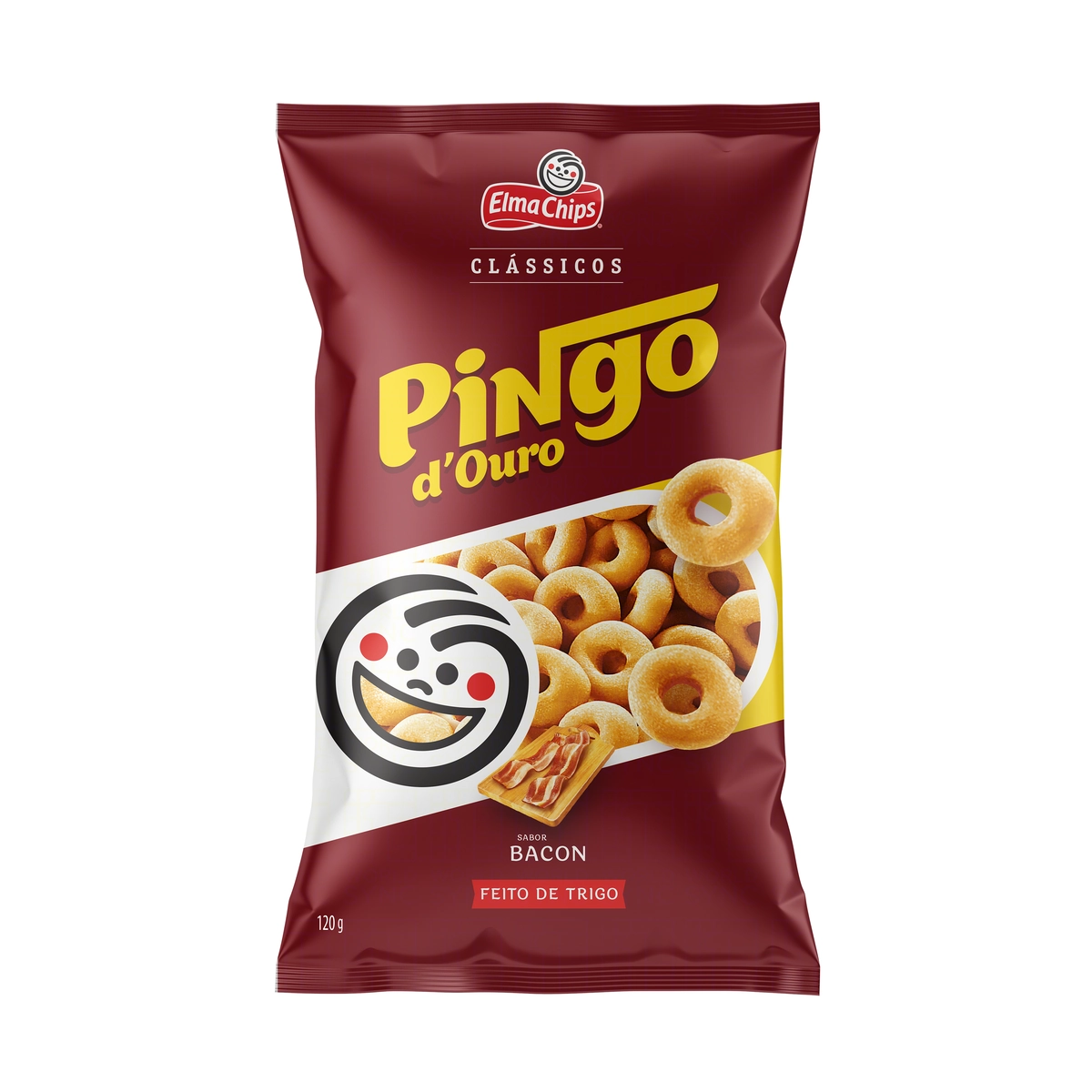 Salgadinho De Trigo Bacon Elma Chips Pingo Douro Clássicos Pacote 120g