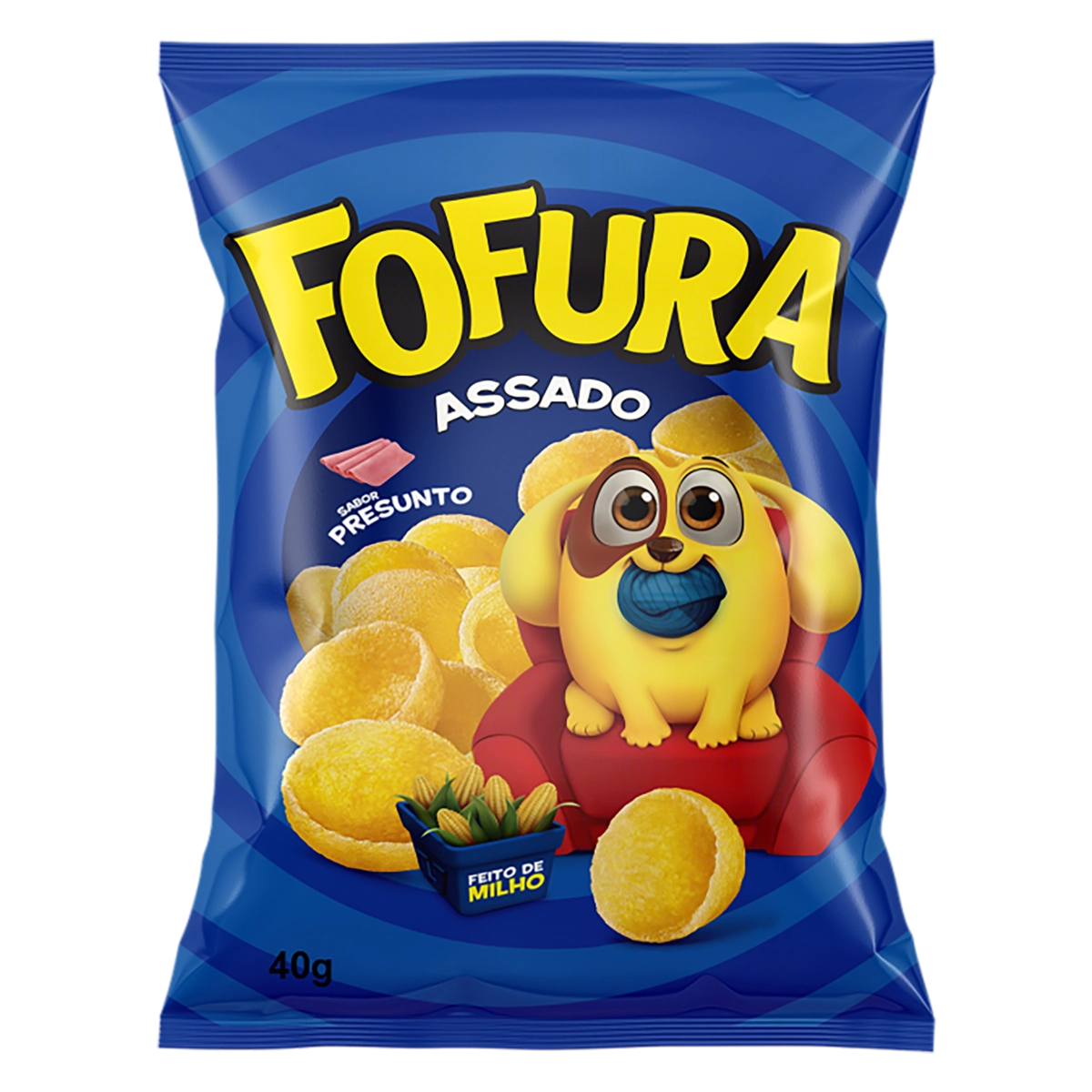 Salgadinho De Milho Presunto Fofura Pacote 40g