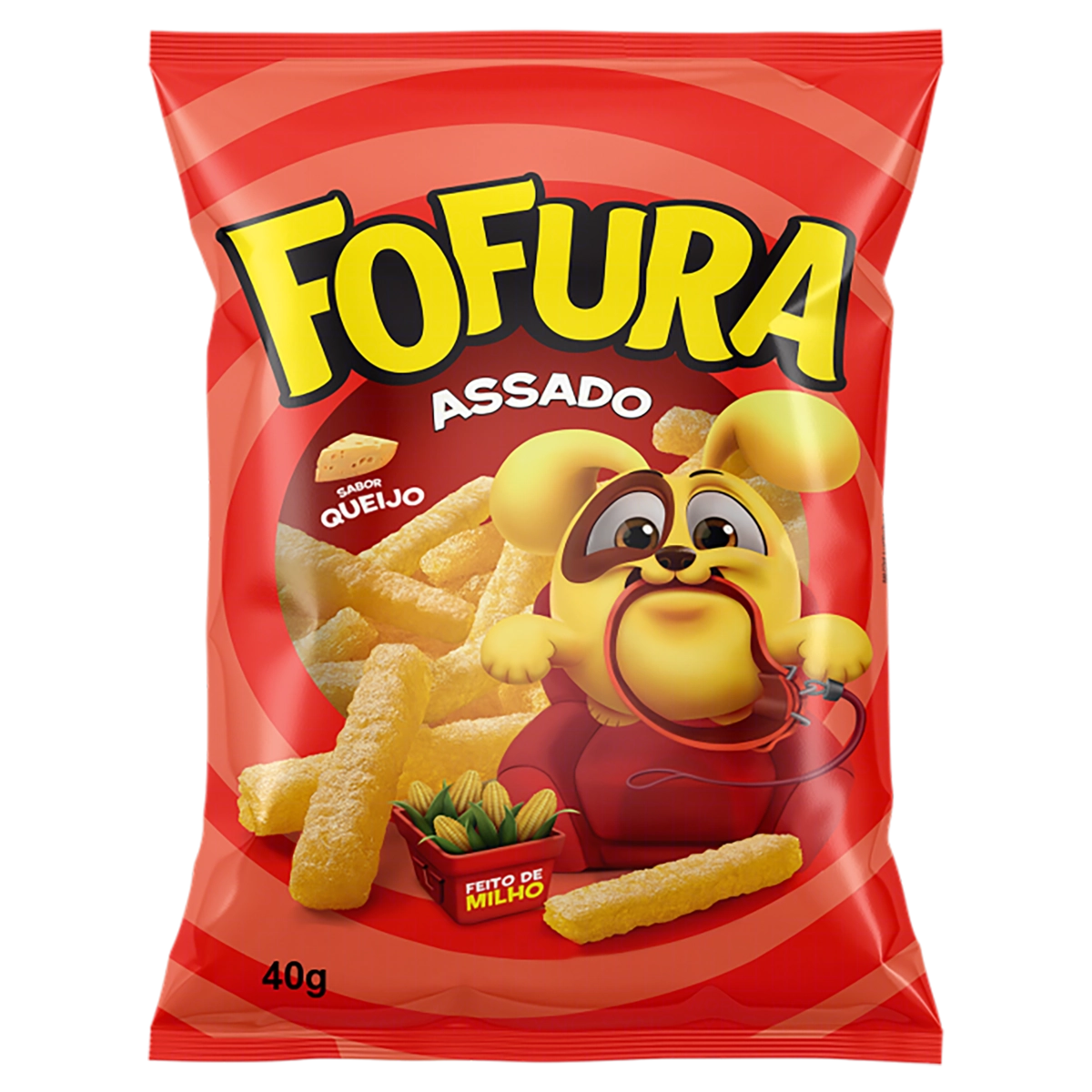Salgadinho De Milho Queijo Fofura Pacote 40g