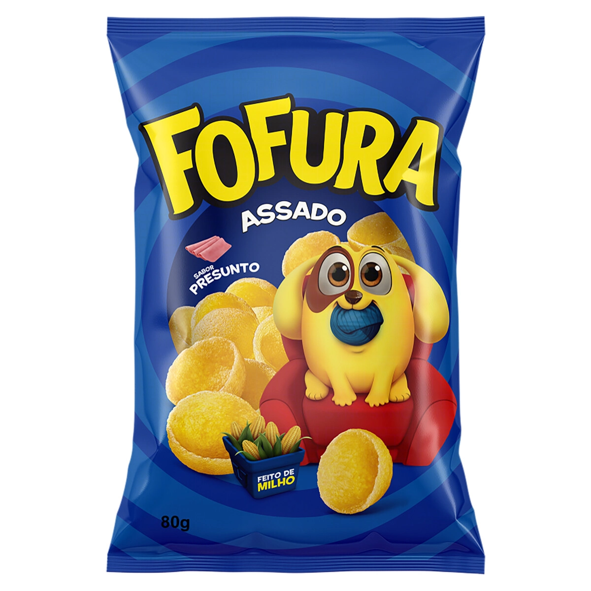Salgadinho De Milho Presunto Fofura Pacote 80g
