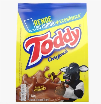 Achocolatado Pó Original Toddy Pacote 1,8kg Embalagem Mega Econômica