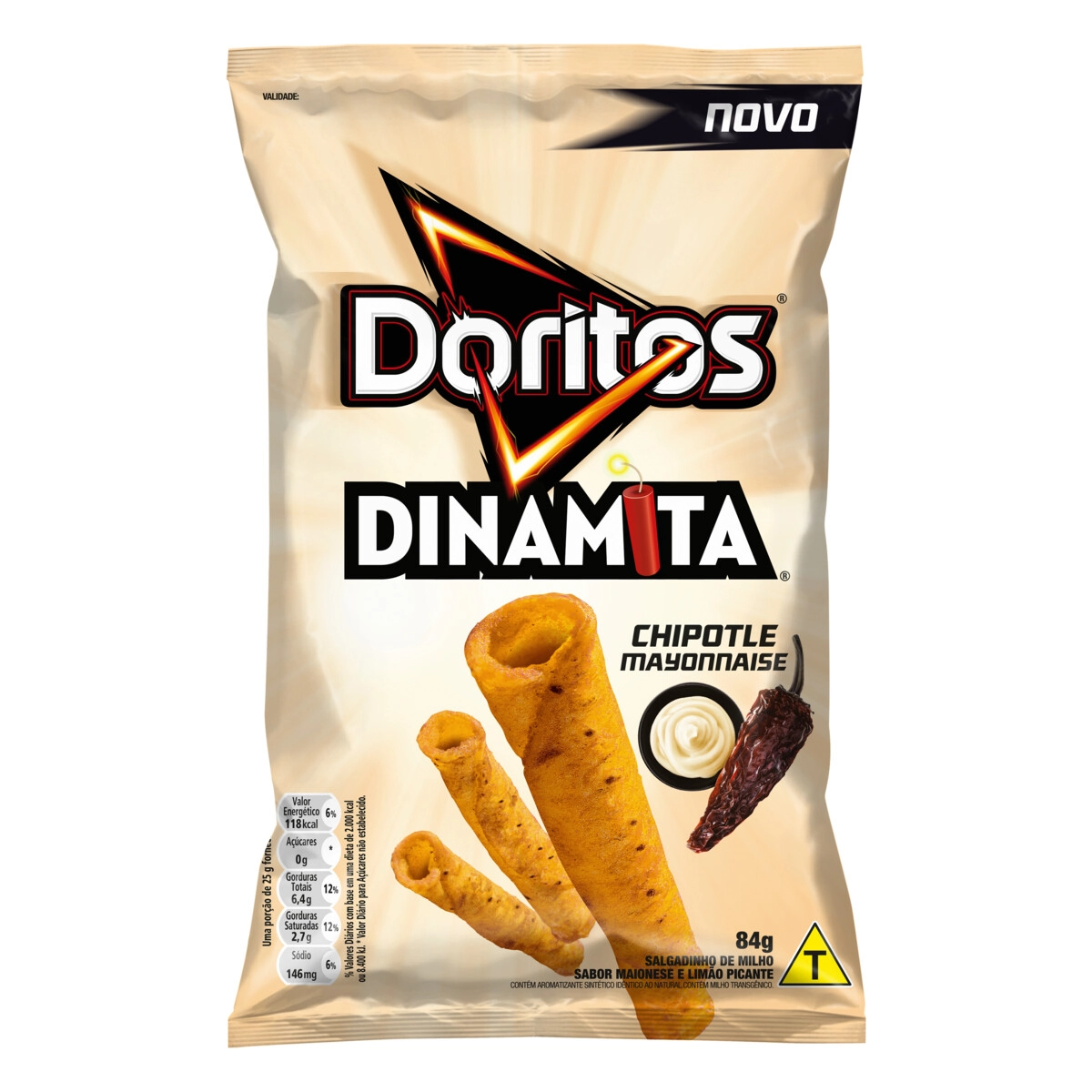 Salgadinho De Milho Chipotle Mayonnaise Doritos Dinamita Pacote 84g