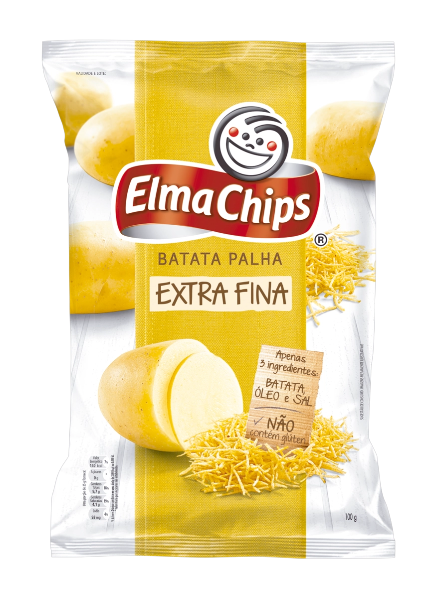 Batata Palha Extrafina Elma Chips Pacote 90g
