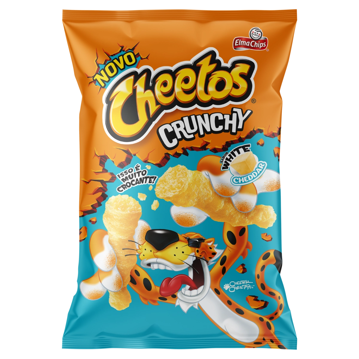 Salgadinho De Milho Crunchy White Cheddar Elma Chips Cheetos Pacote 78g