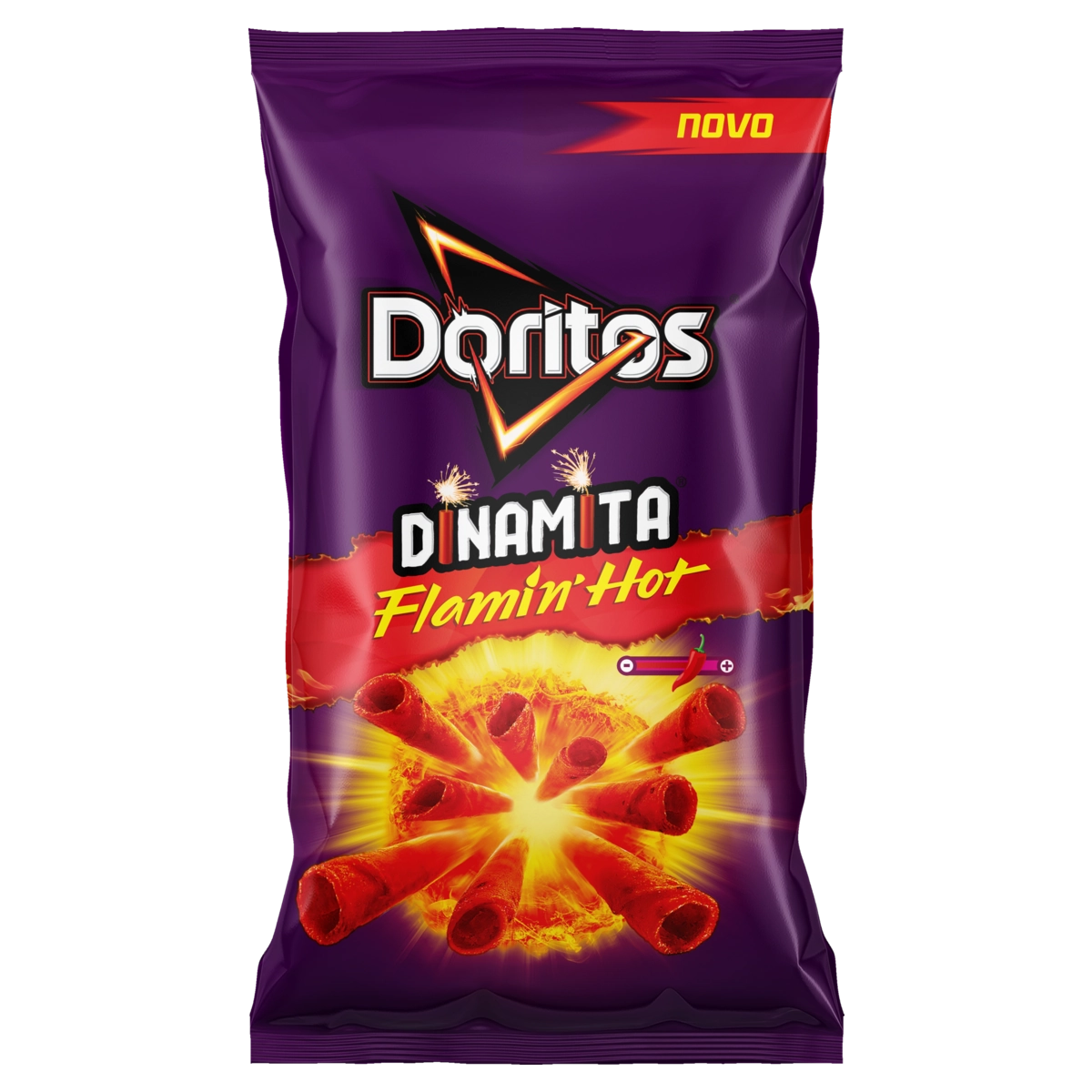 Salgadinho De Milho Carne Defumada Picante Doritos Dinamita Flaminhot Pacote 60g
