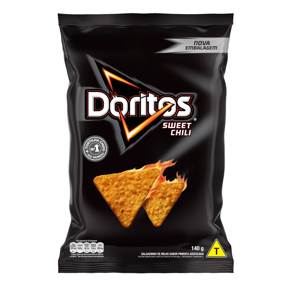Salgadinho De Milho Sweet Chili Doritos Pacote 140g