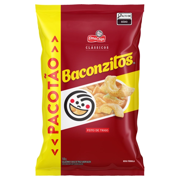 Salgadinho De Trigo Elma Chips Baconzitos Clássicos Pacote 103g