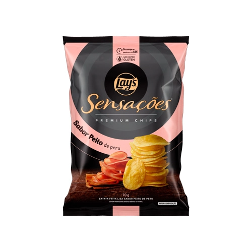 Batata Frita Lisa Peito De Peru Lays Sensações Premium Pacote 70g
