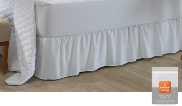 Saia Colchao Veste Facil Clean Solteiro Branco Svfclspsbbranc Santista