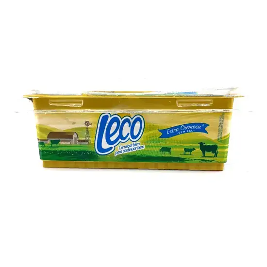 Manteiga E Margarina Sem Sal Extra Cremosa Leco Pote 200g