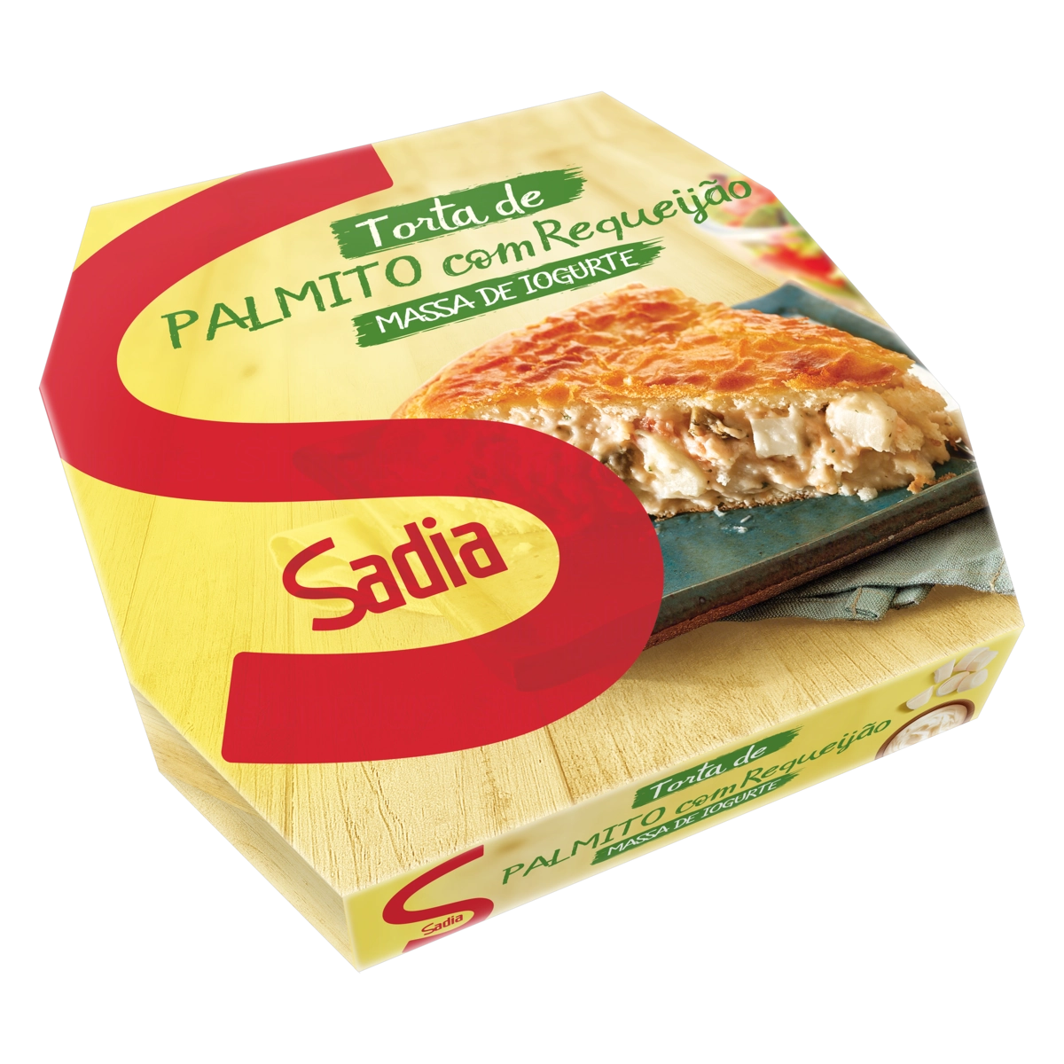 Torta Congelada Palmito Com Requeijão Sadia Caixa 500g