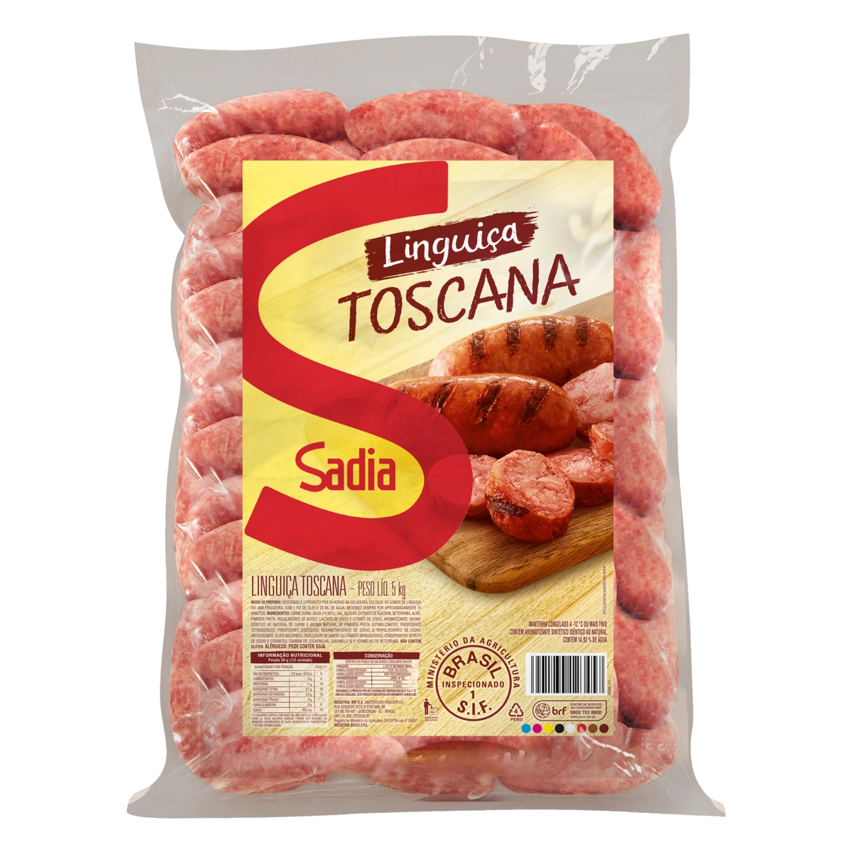 Linguiça Toscana Sadia 5kg