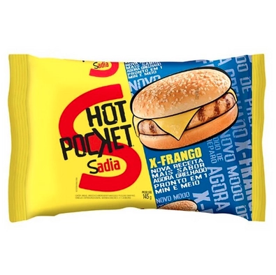 Sanduíche Congelado X Frango Sadia Hot Pocket Pacote 145g