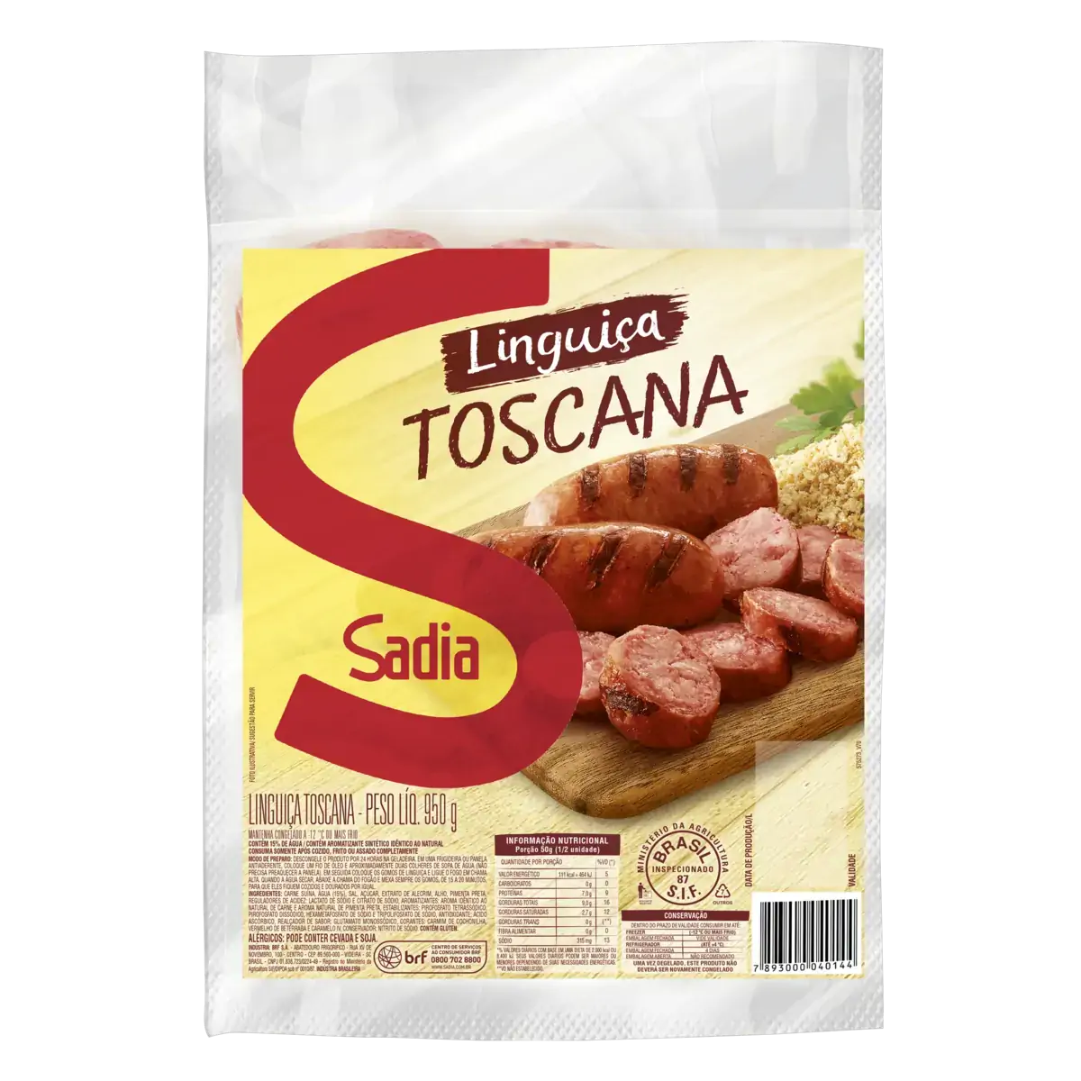 Linguiça Toscana Sadia 950g