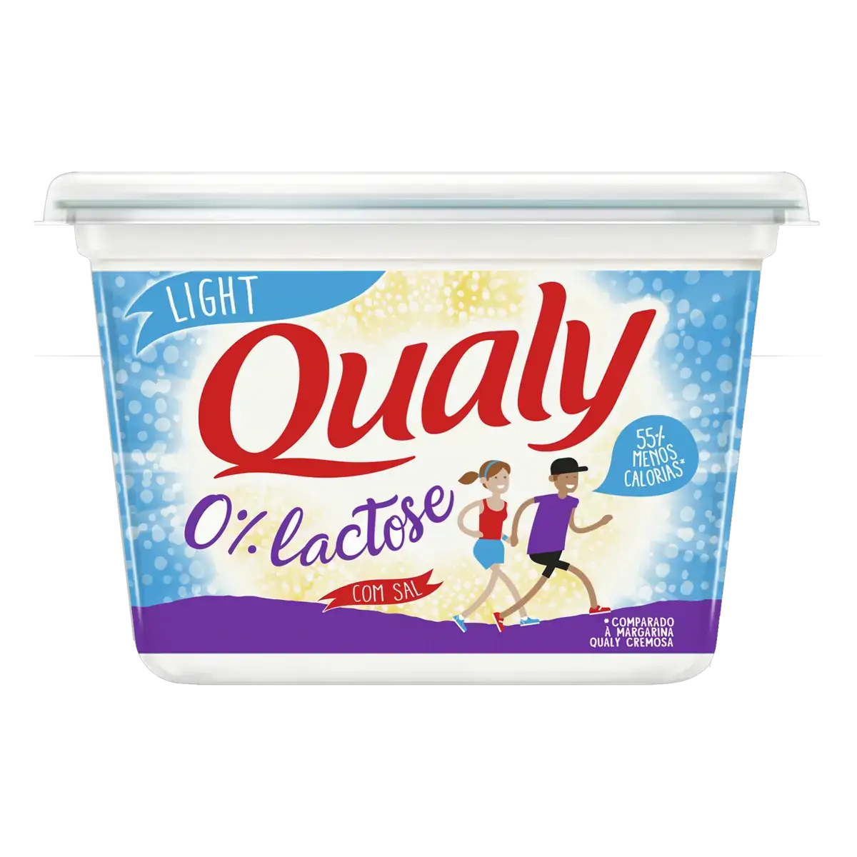 Margarina Com Sal Light Zero Lactose Qualy Pote 500g