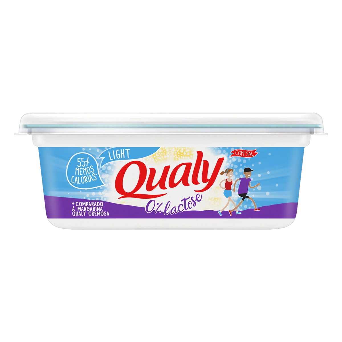 Margarina Com Sal Light Zero Lactose Qualy Pote 250g