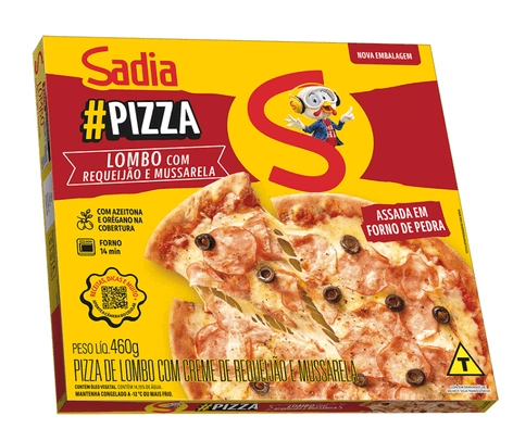 Pizza Lombo Com Requeijão E Mussarela Sadia Caixa 460g