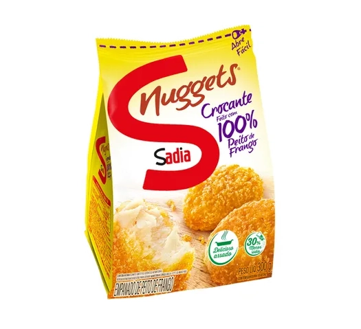 Empanado De Frango Peito Crocante Sadia Nuggets Pacote 300g