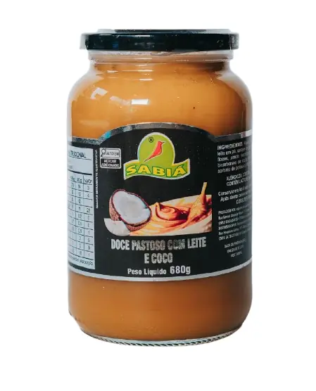 Doce Pastoso Sabia Leite E Coco 680g