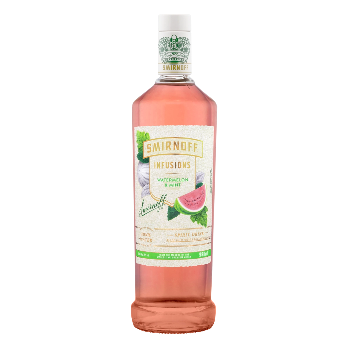 Vodka Destilada Melancia Menta Smirnoff Infusions Garrafa 998ml
