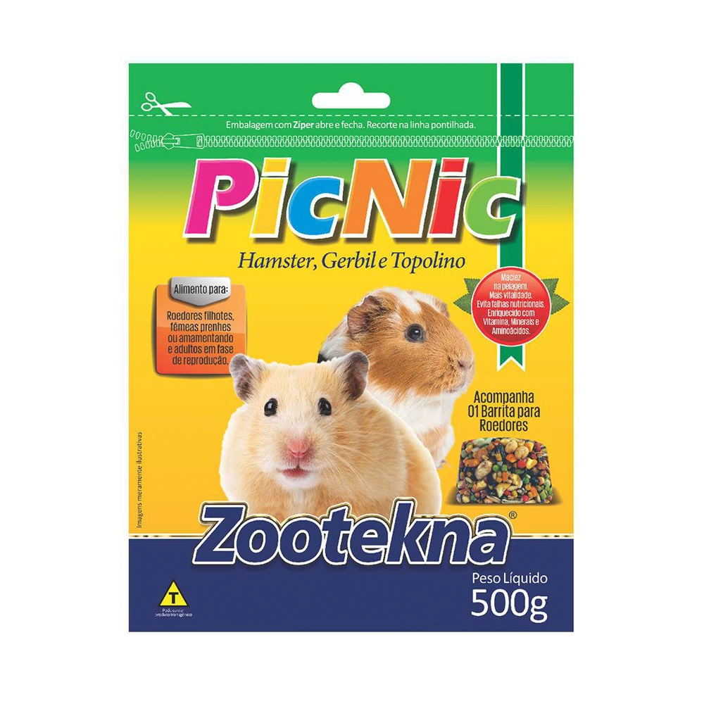 Pic Nic Ração Super Premium P/ Hamster Zootekna
