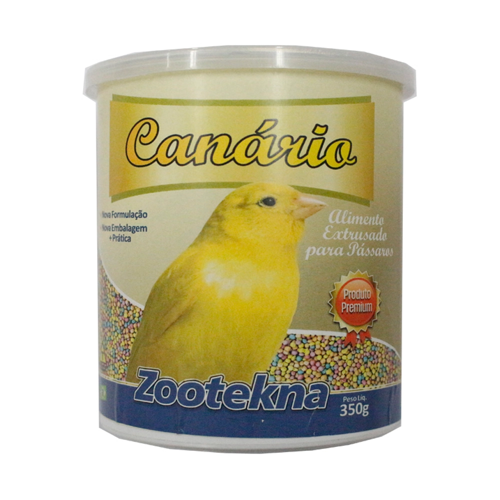 Ração Zootekna Para Canário Extrusada 350g