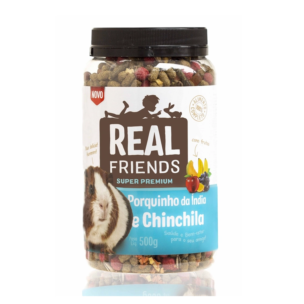 Ração Zootekna Super Premium Real Friends Com Frutas Friends Porquinho Da índia E Chinchila 500g