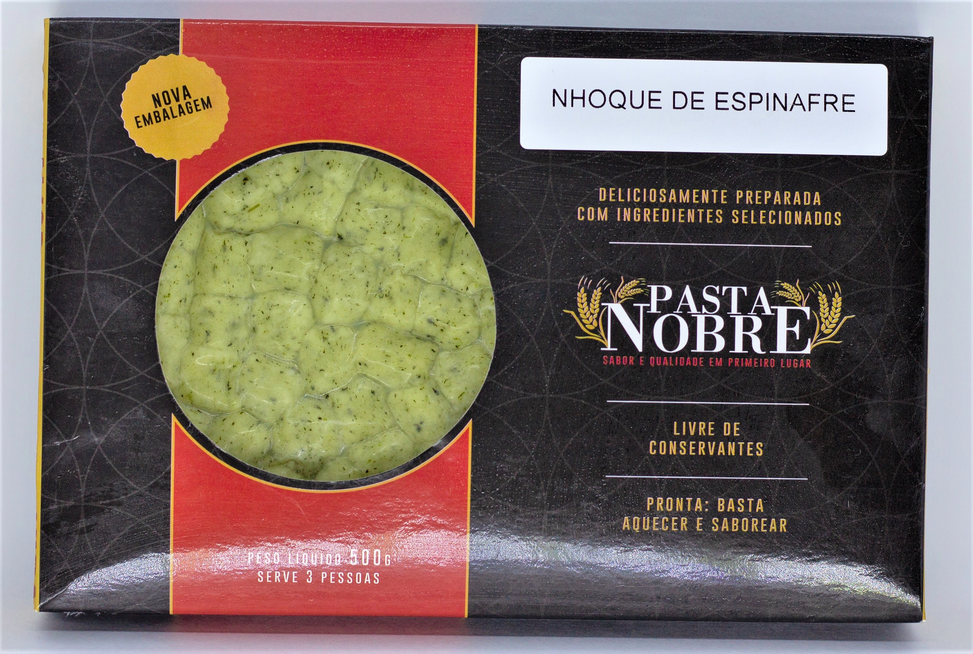 Massa Pasta Nobre 500g Nhoque Espinafre