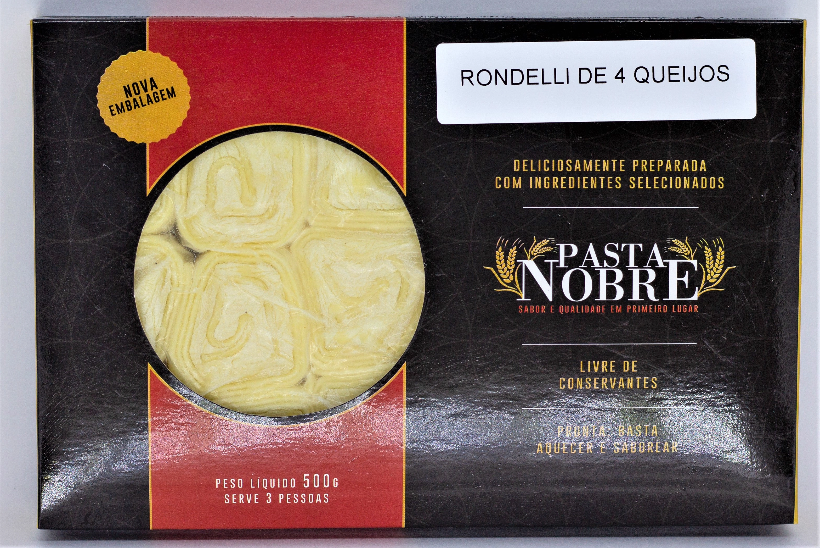 Massa Pasta Nobre 500g Rondelli 4 Queijos