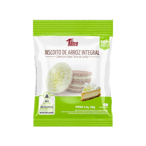 Bisc Taste Arroz Int Torta Limao 22g