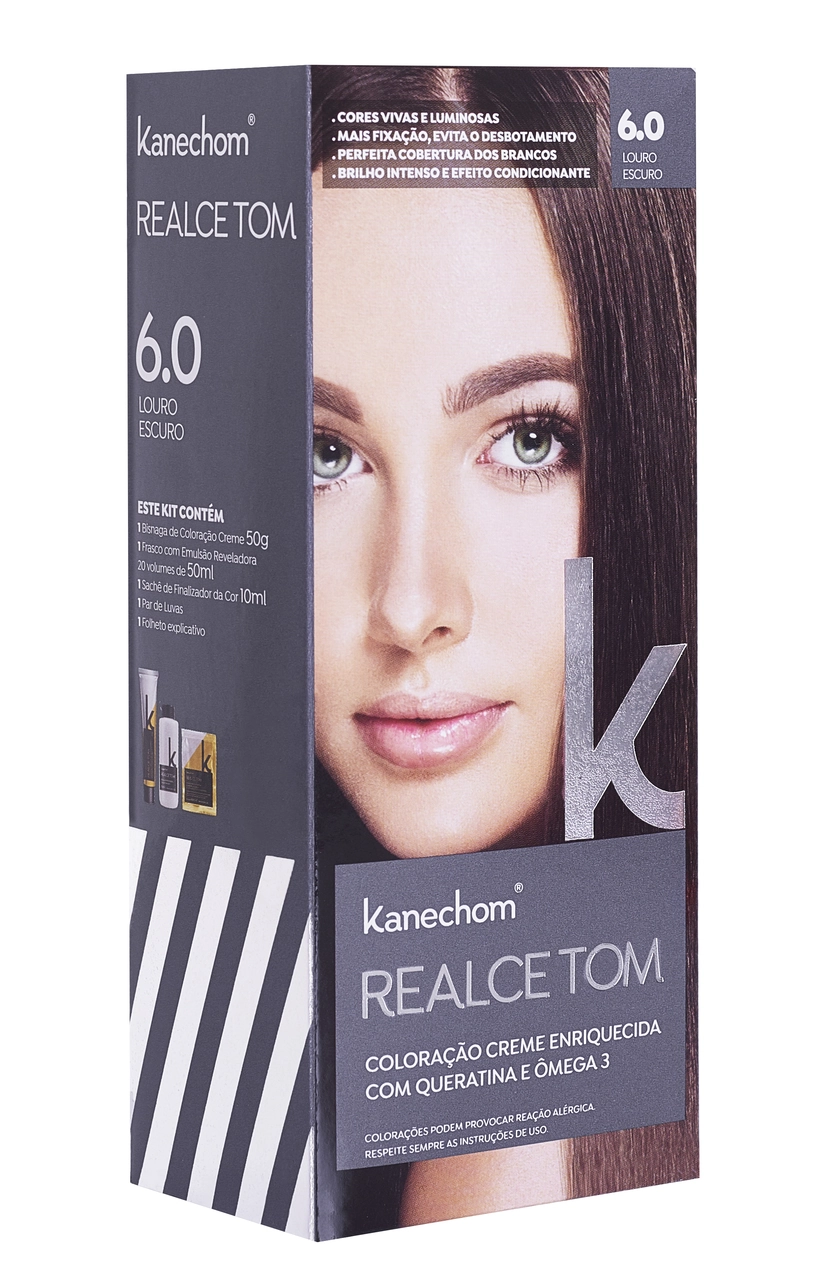 Tint.cabelo Kanechom Realce Tom 6.0 Louro Escuro