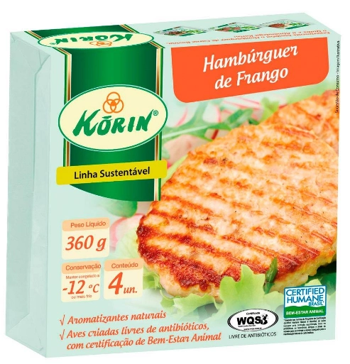Hamburguer Korin 360gr Frango