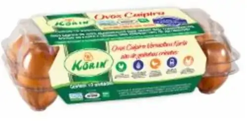 Ovos Korin Caipira Verm Gd C/10un