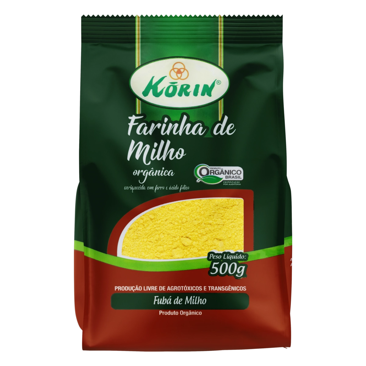 Farinha De Milho Orgânico Korin Pacote 500g